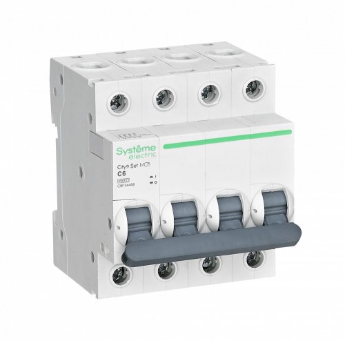 Выключатель автоматический City9 Set 4п 6А C 4,5кА картинка
